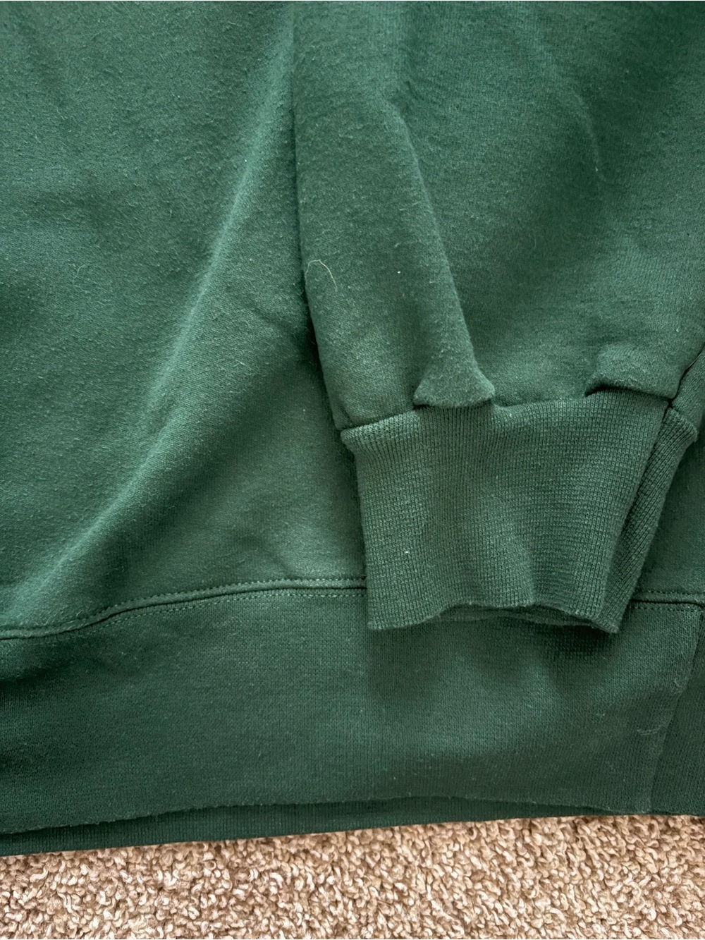 The Bar Varsity Sweatshirt Hunter Green/White - Picture 4 of 6